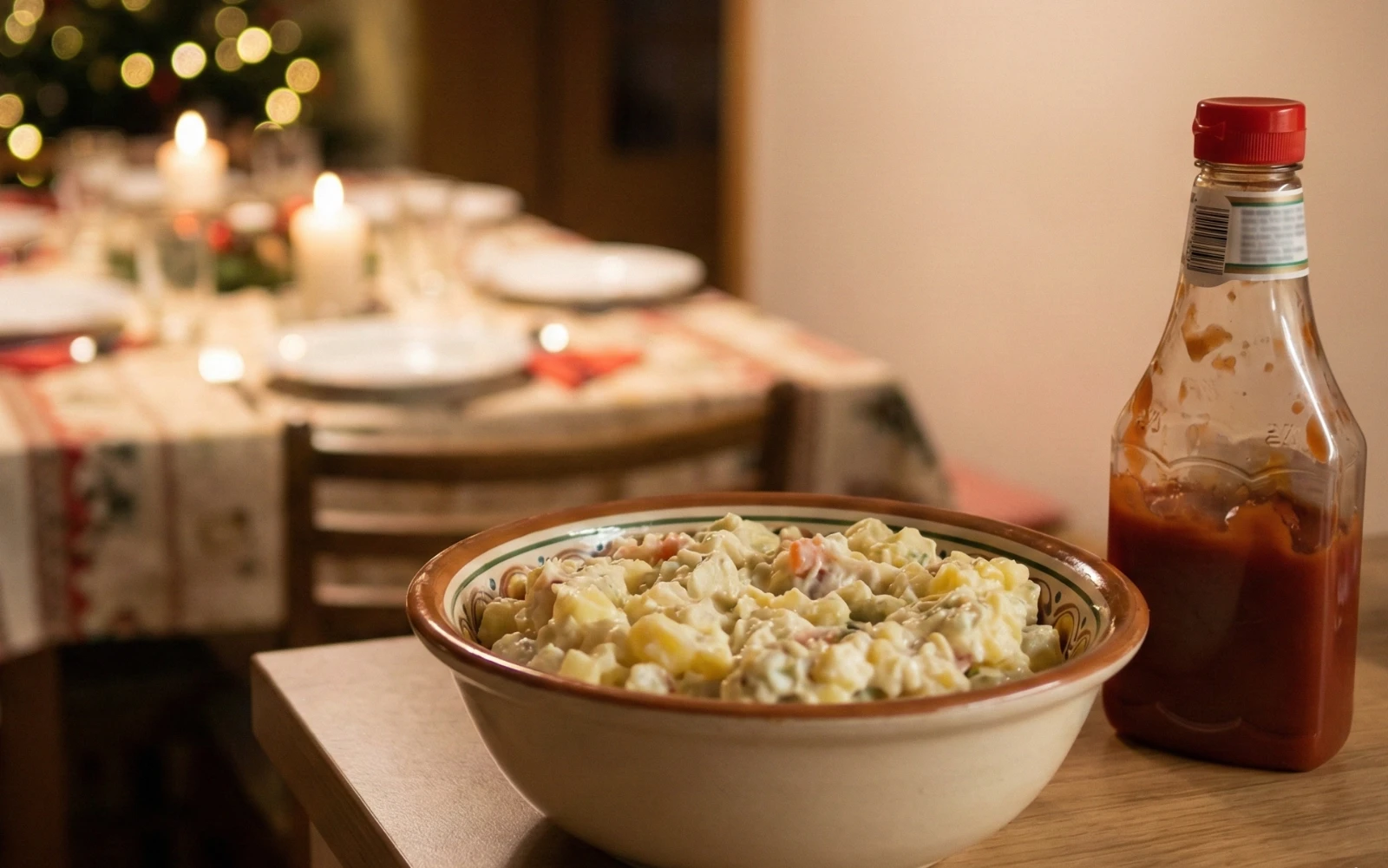 Bramborový salát s kečupem