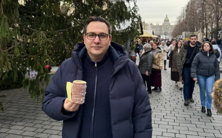 Jan Lipavský s trdelníkem