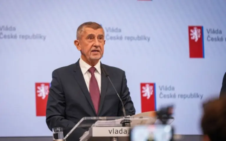 Andrej Babiš tisková konference vlády